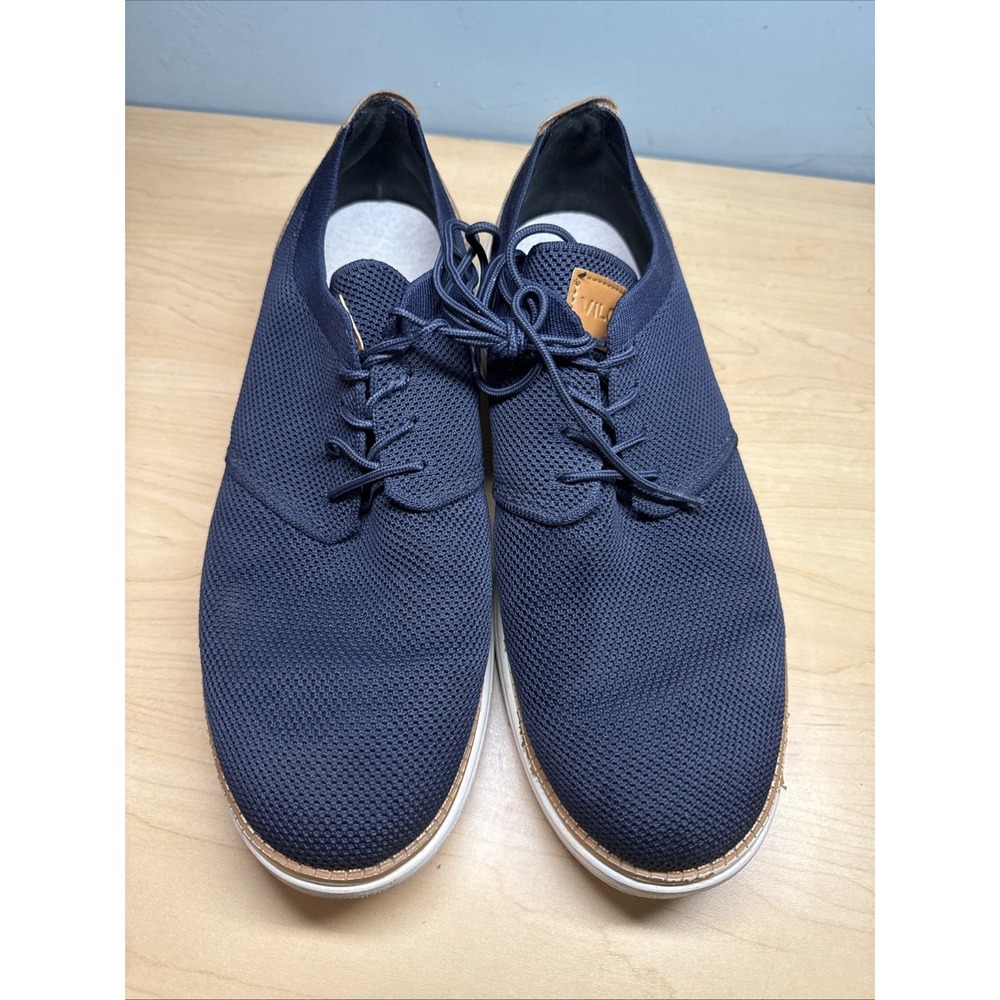VILOCY Men's Mesh Dress‎ Sneakers Oxfords Business Casual Dark Blue Brown 13/ 47